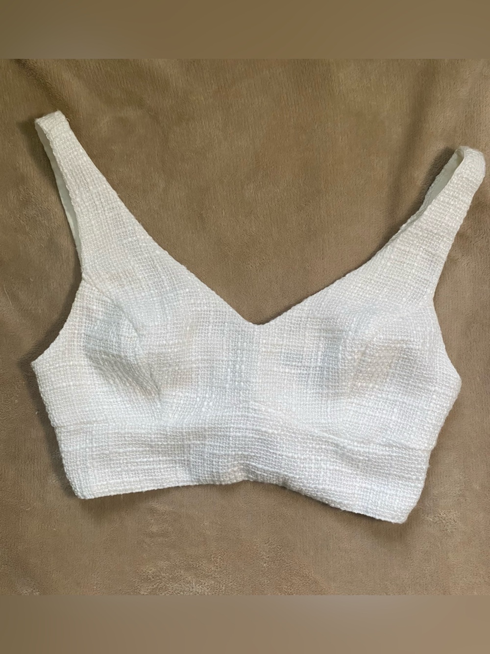 Lulu's White Textured Bandeau